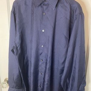Brioni, Italian silk button up dress shirt